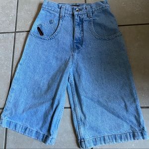 JNCO low down denim shorts